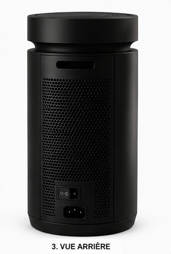 Arrière du chauffage compact FLUXDAIR